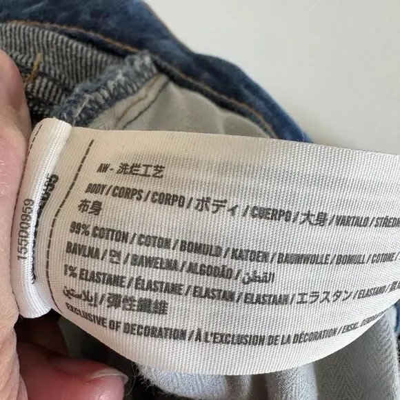 Abercrombie and Fitch Long 70s Flare Vintage High Rise Jean Medium Wash Size 28L - Picture 8 of 9